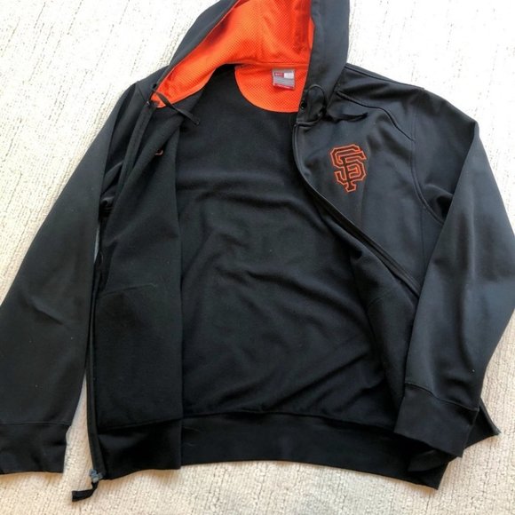 Nike MLB Black and Orange Sweatshirt with Athletic Design - Picture 3 of 10